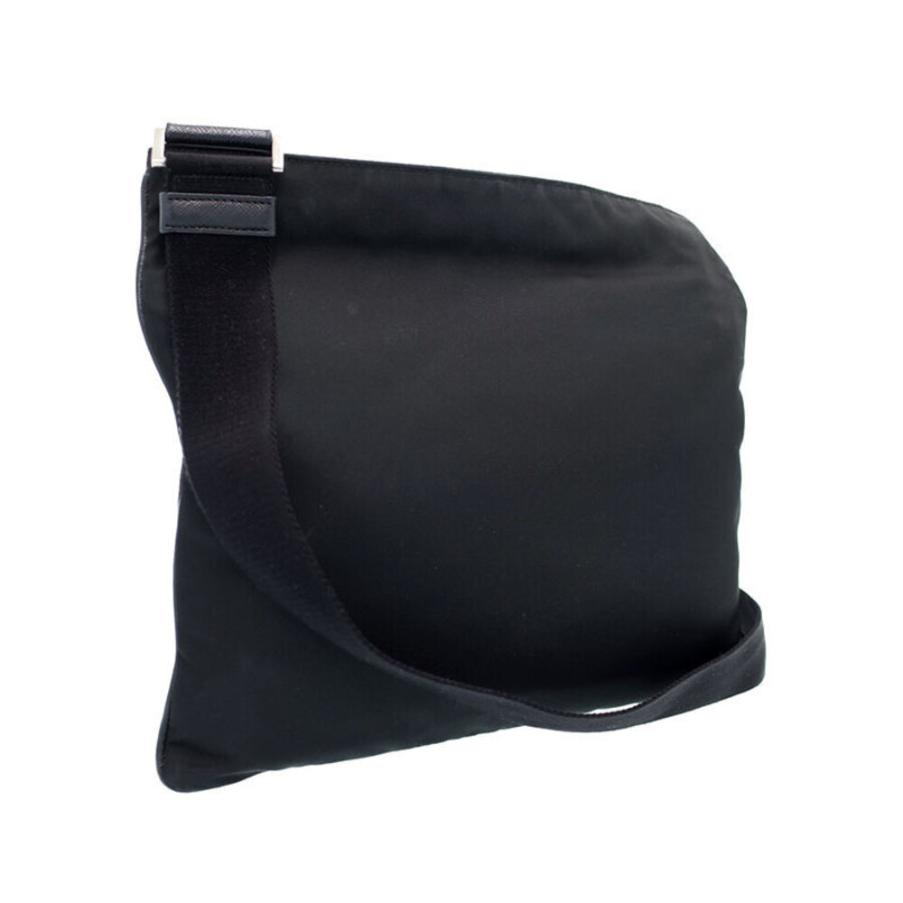 Prada Tessuto Crossbody messenger bag saffiano leather Black - Picture 2 of 5